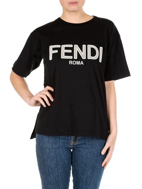 Fendi: Black Logo T